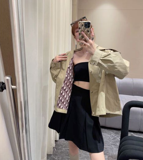 designer,replica,clothing,fake,1:1,lv,luxury,high quality 23/Dior Dior Women’s Long-sleeved Jacket