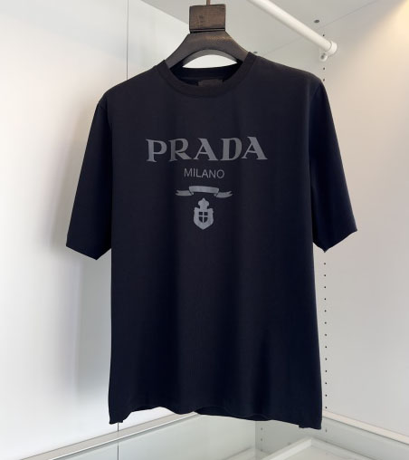designer,replica,clothing,fake,1:1,lv,luxury,high quality 23/Prada Prada men’s new short-sleeved round neck T-shirt