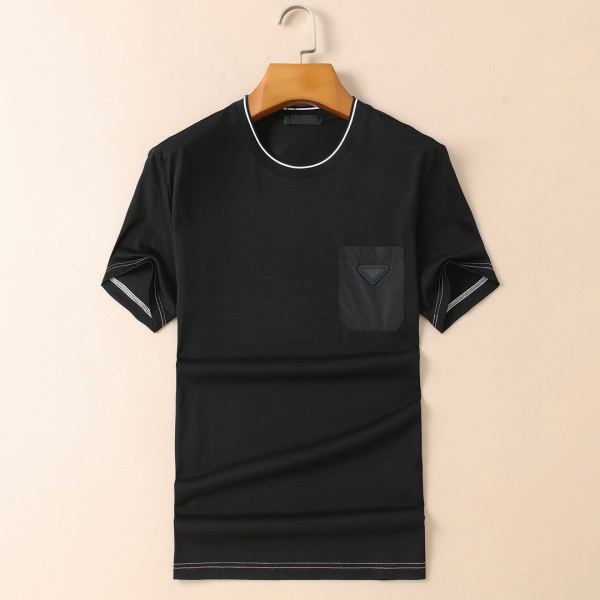 designer,replica,clothing,fake,1:1,lv,luxury,high quality 23/Prada Prada men’s new short-sleeved round neck T-shirt