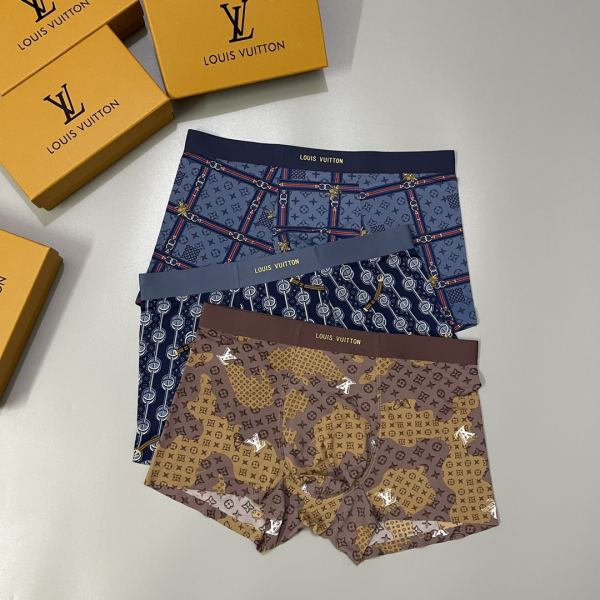 designer,replica,clothing,fake,1:1,lv,luxury,high quality 23/L* luxury men’s underwear（Three pcs）