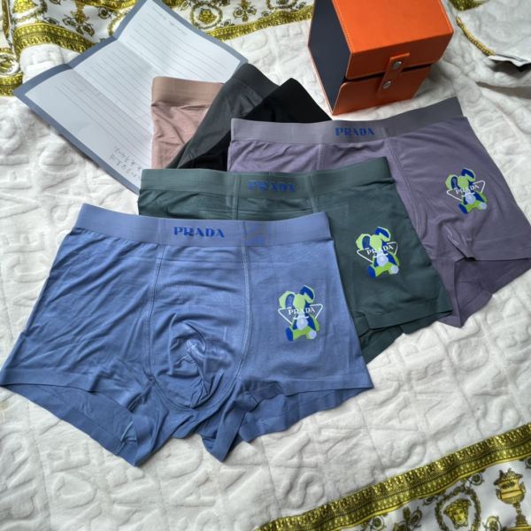 designer,replica,clothing,fake,1:1,lv,luxury,high quality 23/Prada luxury men’s underwear（Three pcs）