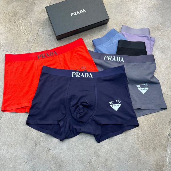 designer,replica,clothing,fake,1:1,lv,luxury,high quality 23/Prada luxury men’s underwear（Three pcs）