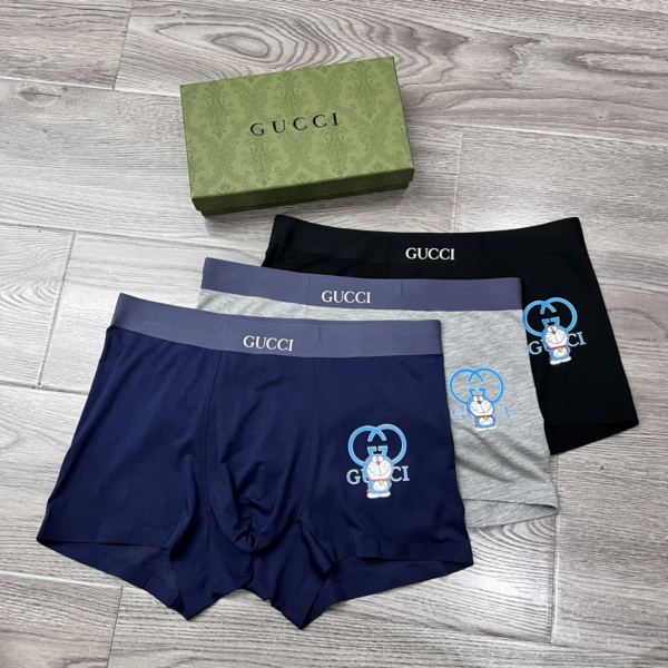 designer,replica,clothing,fake,1:1,lv,luxury,high quality 23/Gucci luxury men’s underwear（Three pcs）