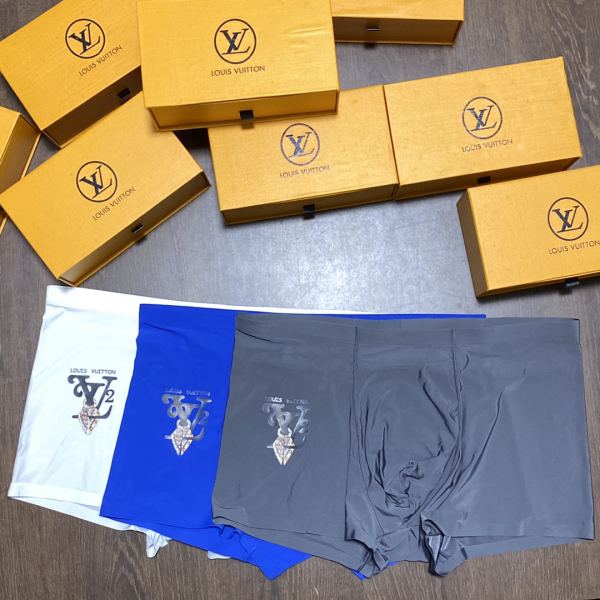 designer,replica,clothing,fake,1:1,lv,luxury,high quality 23/L* luxury men’s underwear（Three pcs）