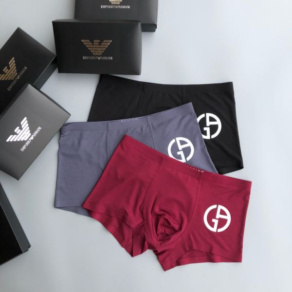 designer,replica,clothing,fake,1:1,lv,luxury,high quality 23/Armani luxury men’s underwear（Three pcs）