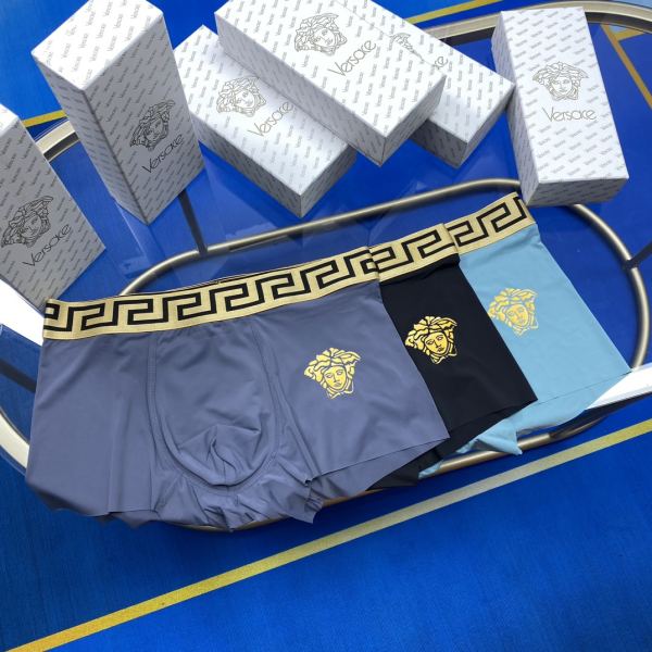 designer,replica,clothing,fake,1:1,lv,luxury,high quality 23/VERSACE luxury men’s underwear（Three pcs）