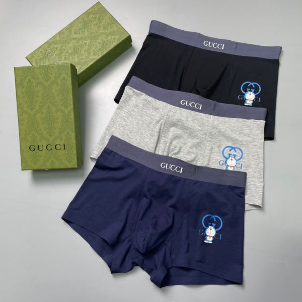 designer,replica,clothing,fake,1:1,lv,luxury,high quality 23/Gucci luxury men’s underwear（Three pcs）