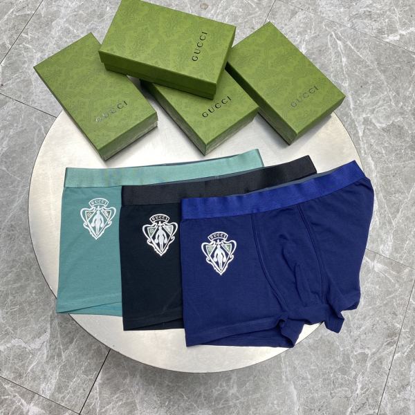 designer,replica,clothing,fake,1:1,lv,luxury,high quality 23/Gucci luxury men’s underwear（Three pcs）