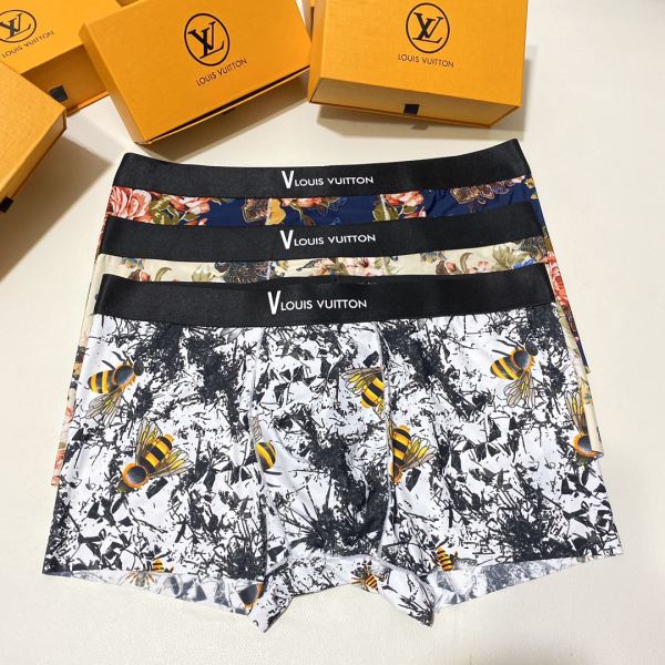 designer,replica,clothing,fake,1:1,lv,luxury,high quality 23/L* luxury men’s underwear（Three pcs）