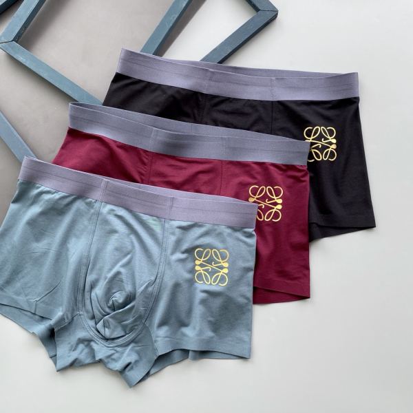designer,replica,clothing,fake,1:1,lv,luxury,high quality 23/Loewe luxury men’s underwear（Three pcs）