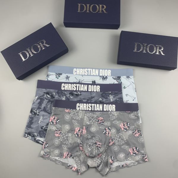 designer,replica,clothing,fake,1:1,lv,luxury,high quality 23/Dior luxury men’s underwear（Three pcs）
