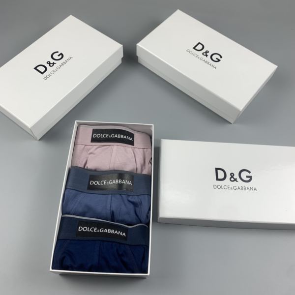 designer,replica,clothing,fake,1:1,lv,luxury,high quality 23/D&G luxury men’s underwear（Three pcs）
