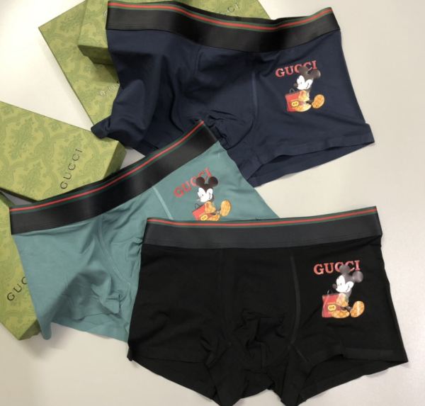 designer,replica,clothing,fake,1:1,lv,luxury,high quality 23/Gucci luxury men’s underwear（Three pcs）