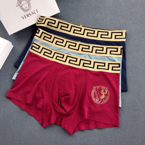 designer,replica,clothing,fake,1:1,lv,luxury,high quality 23/VERSACE luxury men’s underwear（Three pcs）