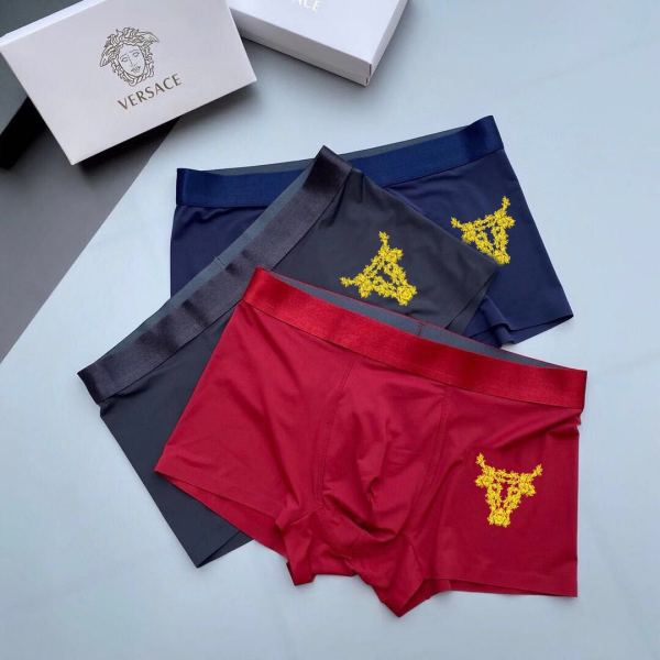 designer,replica,clothing,fake,1:1,lv,luxury,high quality 23/VERSACE luxury men’s underwear（Three pcs）