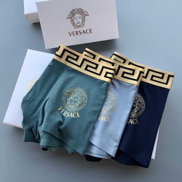 designer,replica,clothing,fake,1:1,lv,luxury,high quality 23/VERSACE luxury men’s underwear（Three pcs）