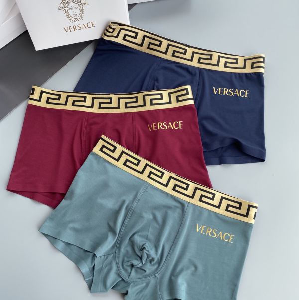 designer,replica,clothing,fake,1:1,lv,luxury,high quality 23/VERSACE luxury men’s underwear（Three pcs）
