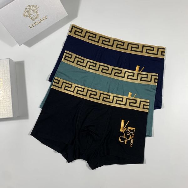 designer,replica,clothing,fake,1:1,lv,luxury,high quality 23/VERSACE luxury men’s underwear（Three pcs）