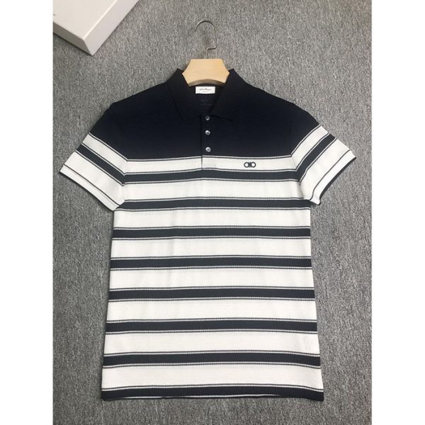 designer,replica,clothing,fake,1:1,lv,luxury,high quality 23/Ferragamo men’s new luxury lapel short-sleeved T-shirt