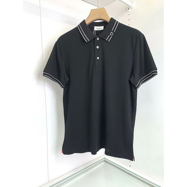 designer,replica,clothing,fake,1:1,lv,luxury,high quality 23/Ferragamo men’s new luxury lapel short-sleeved T-shirt