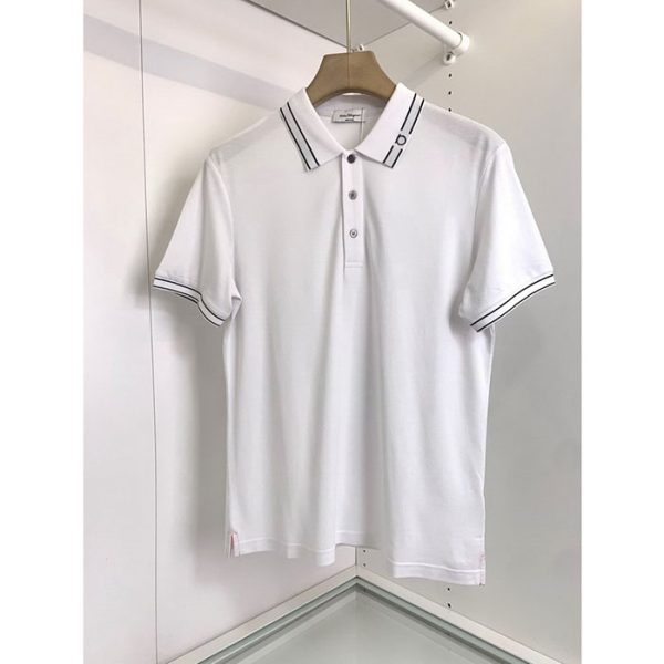 designer,replica,clothing,fake,1:1,lv,luxury,high quality 23/Ferragamo men’s new luxury lapel short-sleeved T-shirt