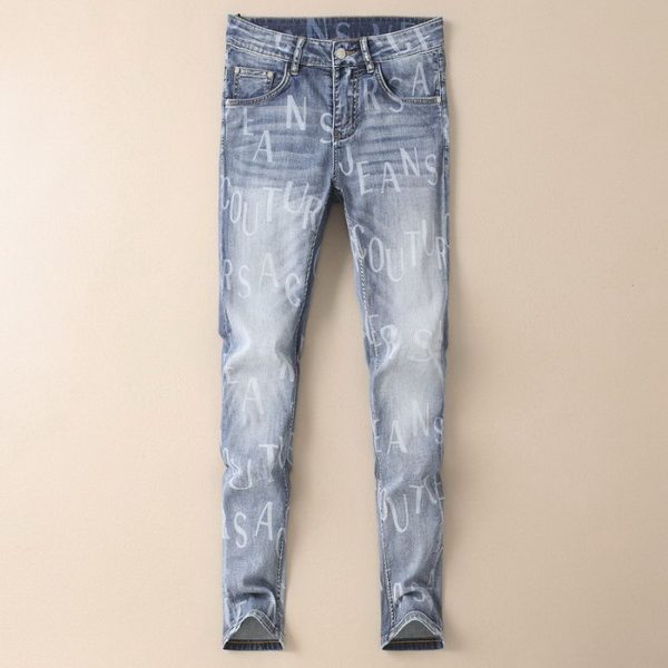 designer,replica,clothing,fake,1:1,lv,luxury,high quality 23/VERSACE men’s new luxury denim trousers