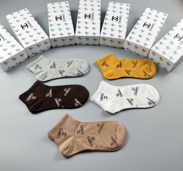 designer,replica,clothing,fake,1:1,lv,luxury,high quality 23/C* counter latest fashion socks（5 pairs one box ）