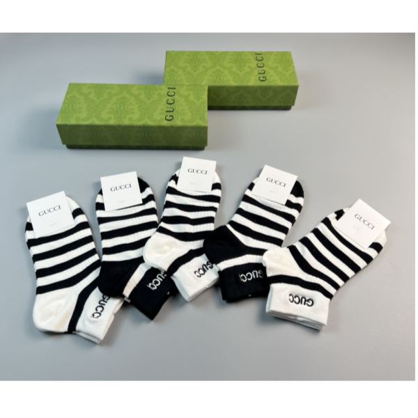 designer,replica,clothing,fake,1:1,lv,luxury,high quality 23/latest fashion socks（5 pairs one box ） from Gucci counters