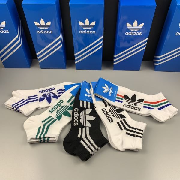 designer,replica,clothing,fake,1:1,lv,luxury,high quality 23/Adidas counter latest fashion socks（5 pairs one box ）