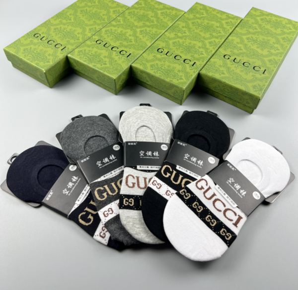 designer,replica,clothing,fake,1:1,lv,luxury,high quality 23/latest fashion socks（5 pairs one box ） from Gucci counters