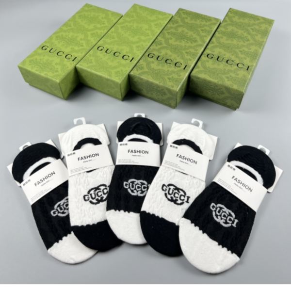 designer,replica,clothing,fake,1:1,lv,luxury,high quality 23/latest fashion socks（5 pairs one box ） from Gucci counters