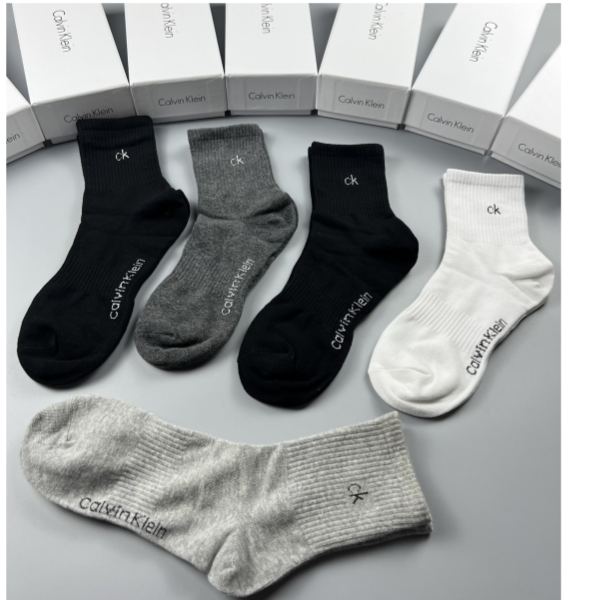 designer,replica,clothing,fake,1:1,lv,luxury,high quality 23/Calvin Klein counter latest fashion socks（5 pairs one box ）