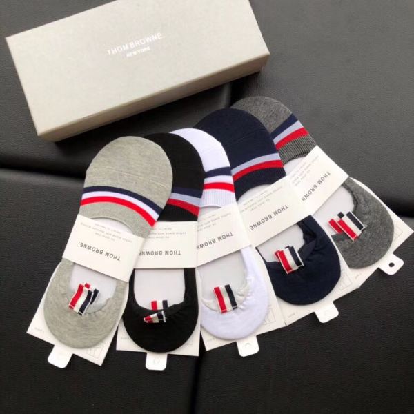 designer,replica,clothing,fake,1:1,lv,luxury,high quality 23/Thom Browne latest fashion socks（5 pairs one box ） at Thom Browne counter