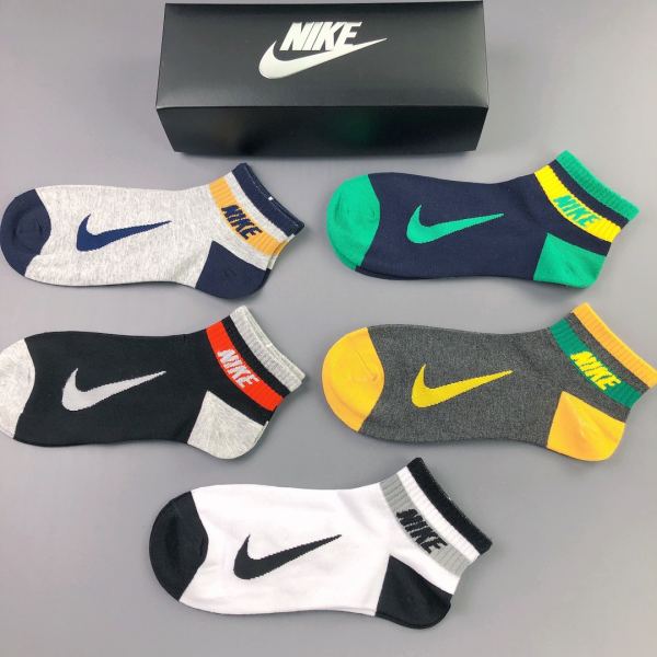 designer,replica,clothing,fake,1:1,lv,luxury,high quality 23/NIKE counter latest fashion socks（5 pairs one box ）