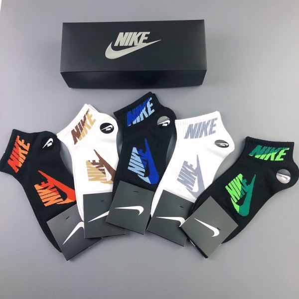 designer,replica,clothing,fake,1:1,lv,luxury,high quality 23/NIKE counter latest fashion socks（5 pairs one box ）