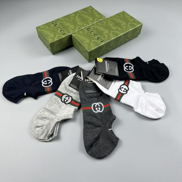 designer,replica,clothing,fake,1:1,lv,luxury,high quality 23/latest fashion socks（5 pairs one box ） from Gucci counters