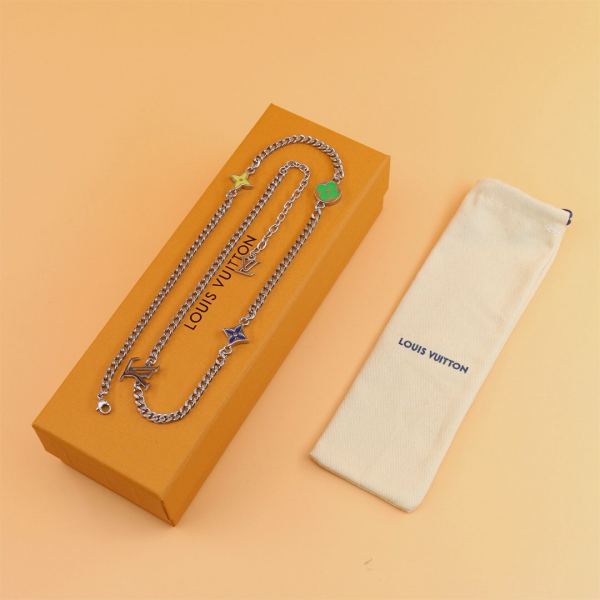 designer,replica,clothing,fake,1:1,lv,luxury,high quality 23/L* Sunrise Clover Necklace