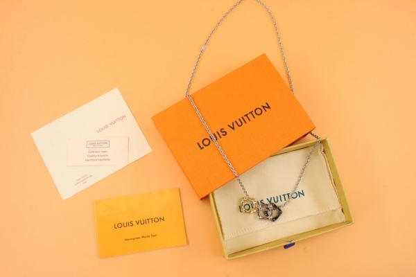 designer,replica,clothing,fake,1:1,lv,luxury,high quality 23/L* Monogram Bold Necklace