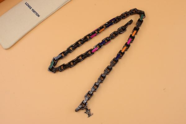designer,replica,clothing,fake,1:1,lv,luxury,high quality 23/L* Bamboo Colored Diamond Necklace