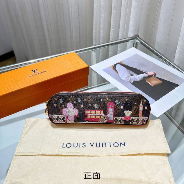 designer,replica,clothing,fake,1:1,lv,luxury,high quality 23/L* ELIZABETH pencil case/22*6*6cm