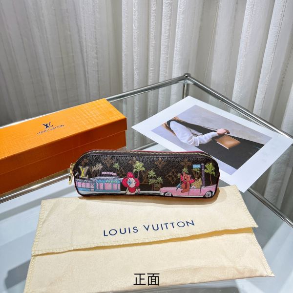 designer,replica,clothing,fake,1:1,lv,luxury,high quality 23/L* ELIZABETH pencil case/22*6*6cm