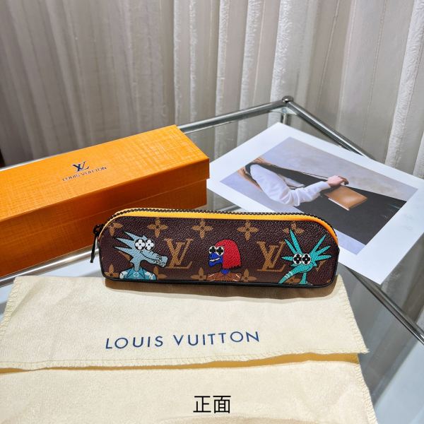 designer,replica,clothing,fake,1:1,lv,luxury,high quality 23/L* ELIZABETH pencil case/22*6*6cm