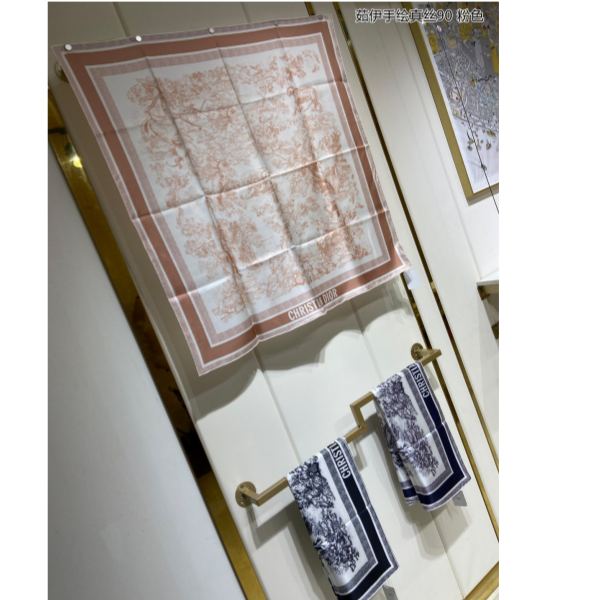 designer,replica,clothing,fake,1:1,lv,luxury,high quality Dior counter main style silk square scarf
