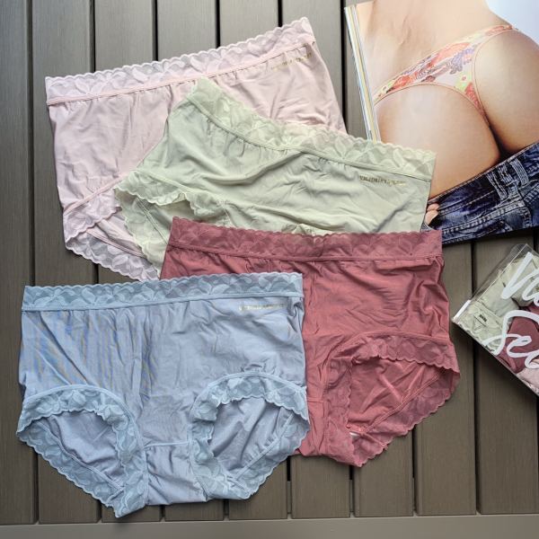 designer,replica,clothing,fake,1:1,lv,luxury,high quality 【4pcs】Victoria’s Secret’s new seamless ice silk women’s high-waist briefs