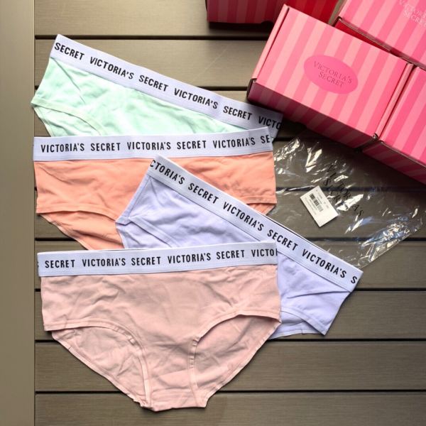 designer,replica,clothing,fake,1:1,lv,luxury,high quality 【4pcs】Victoria’s Secret New Comfortable Low Waist Briefs