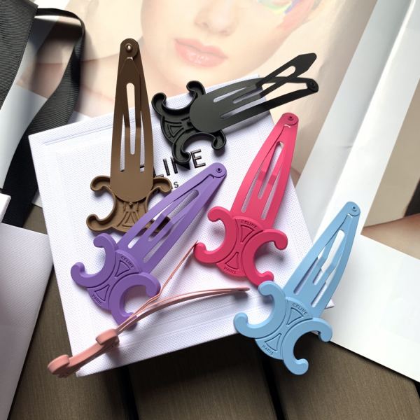 designer,replica,clothing,fake,1:1,lv,luxury,high quality 【6pcs 】Celine’s new color hair clips