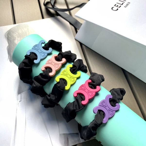 designer,replica,clothing,fake,1:1,lv,luxury,high quality 【5pcs】Celine’s new color paint Arc de Triomphe metal standard color head rope hair rope