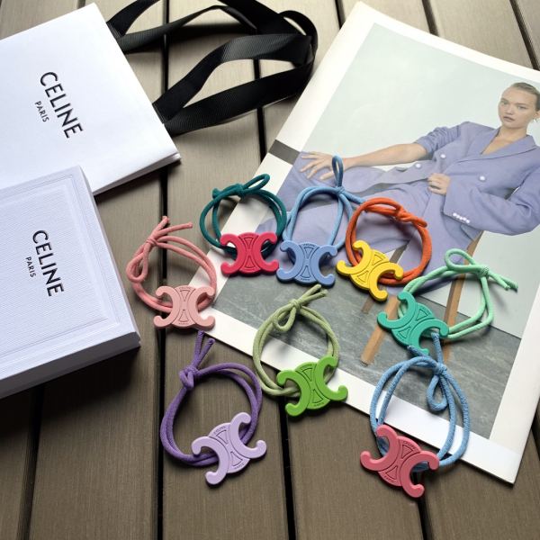 designer,replica,clothing,fake,1:1,lv,luxury,high quality 【8pcs 】Celine’s new metal standard color high elastic durable hair rope