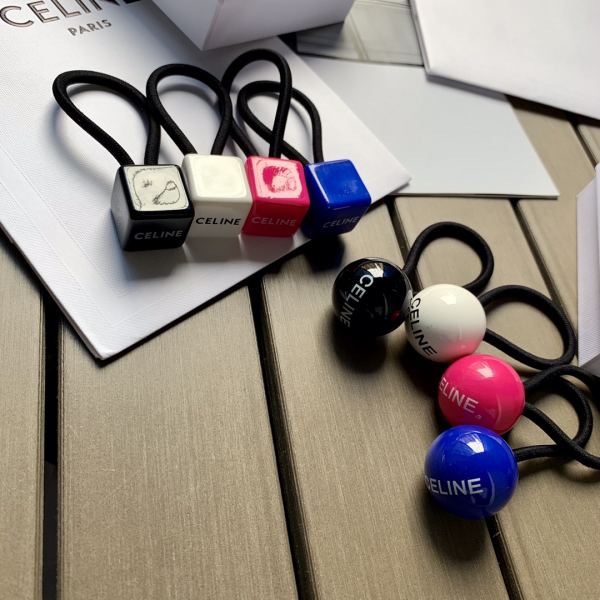designer,replica,clothing,fake,1:1,lv,luxury,high quality 【4pcs 】Celine’s new color ball color square high elastic durable hair rope
