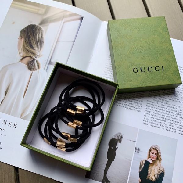 designer,replica,clothing,fake,1:1,lv,luxury,high quality 【10pcs 】Gucci new metal standard classic black high elastic durable hair rope